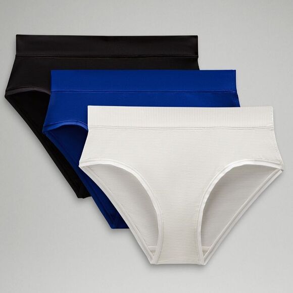 Lululemon UnderEase High-Rise Bikini Underwear 3 Pack size‎ Small NWT - Picture 1 of 5